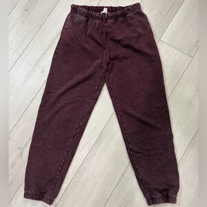 Women’s Burgundy Jogger Sweatpants